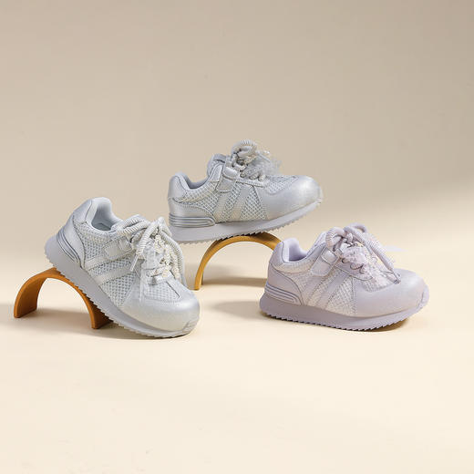 ANNIL/安奈儿女童春秋款休闲网面透气阿甘鞋HG5305499 商品图3