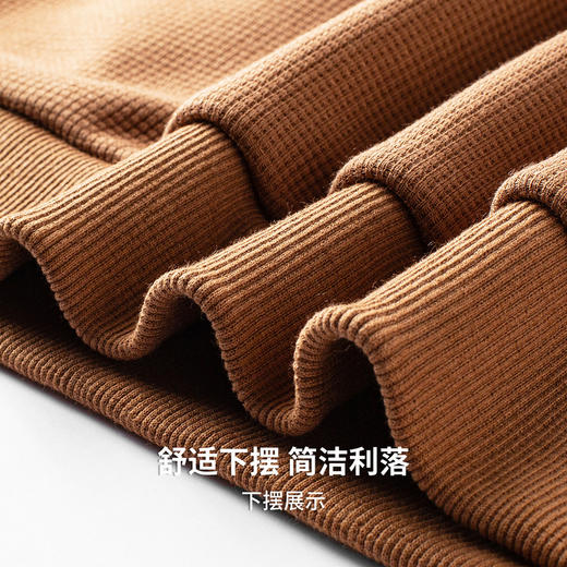 【含绵羊毛】圣得西男士加绒保暖卫衣2025年秋季半拉链POLO翻领 商品图8