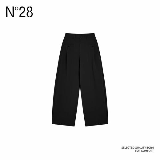 N°28【简雅赋形】高级感百搭休闲长裤女 高腰显瘦休闲裤子 895381K046 商品图2