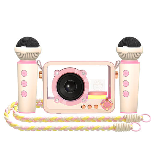 【轻奢小巧，透明K歌音箱！】朋克琉璃K歌蓝牙音箱 家用户外带话筒一体式 唱歌机迷你音响低音炮-QA 商品图5