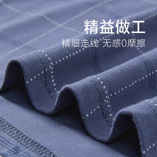 雀说 纯棉睡裤男春秋薄款全棉家居裤1673 商品图3