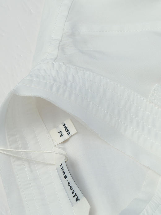 纯欲天花板 白色立领天丝衬衫 微透设计 清新长袖上衣 商品图2