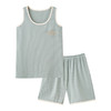 雀说睡衣女夏季无袖背心短裤两件套夏款纯棉家居服夏天可外穿ALF98012 商品缩略图3