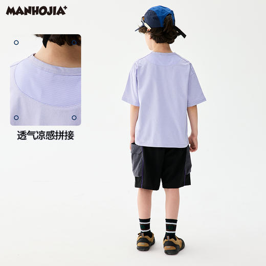 漫画家【抗菌攀岩T】儿童T恤吸湿速干抗菌防晒运动训练攀岩T男女 商品图2
