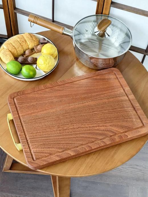 品牌福利捡漏79元抢TB同款500温仑山velosan乌檀木菜板原木自带抗菌性檀香醇2.5CM加厚厚度坚实耐用沉稳不移位可挂可立基地直邮 商品图1