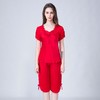 丁摩桑蚕丝家居服套女夏真丝睡衣两件套短袖AL2007A 商品缩略图8