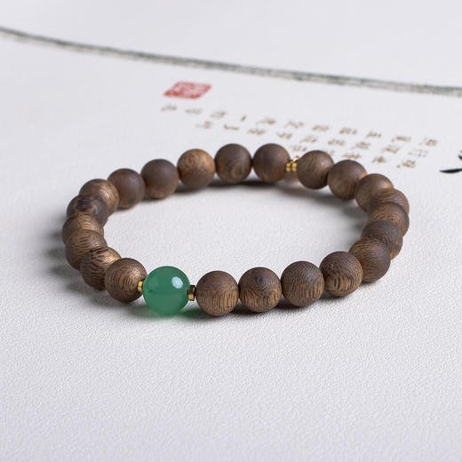 XY0493沉香+非洲翠财富满满手串 商品图2