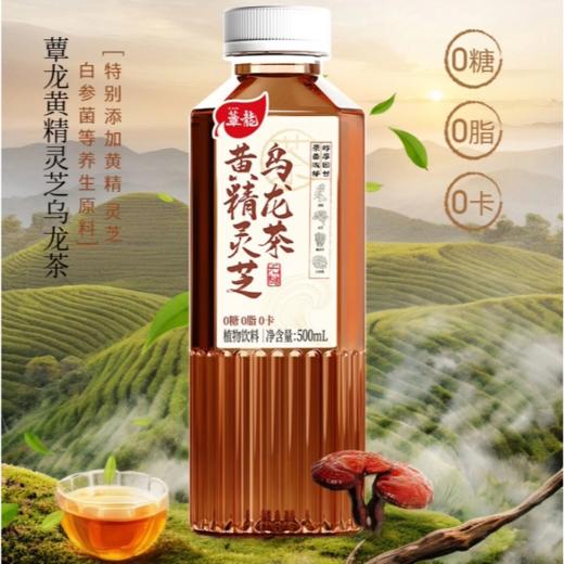 蕈龙 黄精灵芝 乌龙茶500ml 商品图2