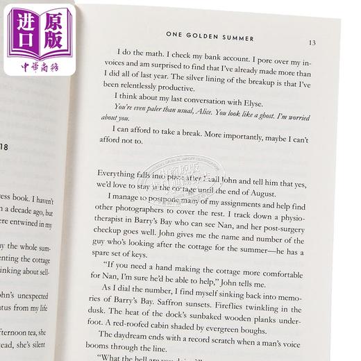 【中商原版】一个金色的夏天 爱情小说 One Golden Summer 英文原版 Carley Fortune 浪漫夏日爱情故事 国际流行小说 商品图2