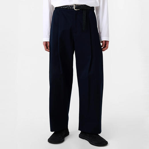 STUDIO NICHOLSON CONTINUITY 男装经典款深褶宽松绒面廓形九分裤 商品图2