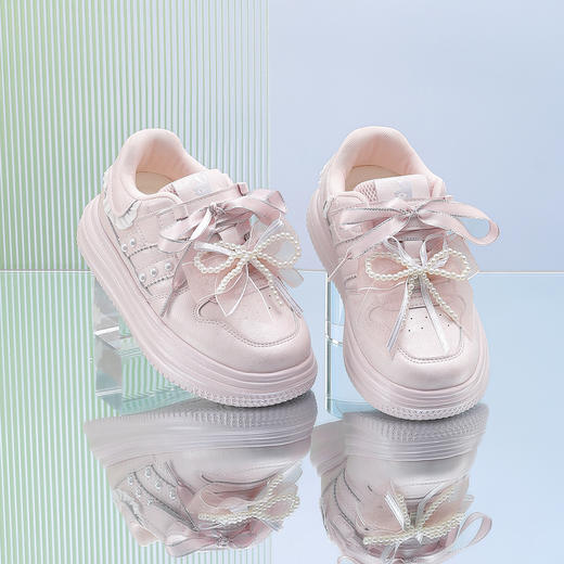 ANNIL/安奈儿女童春秋新款白色皮面防水小白鞋HG5304540 商品图1