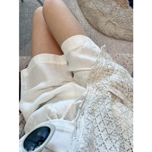 2507501    亚麻系带 中裤（4分裤） 商品图6