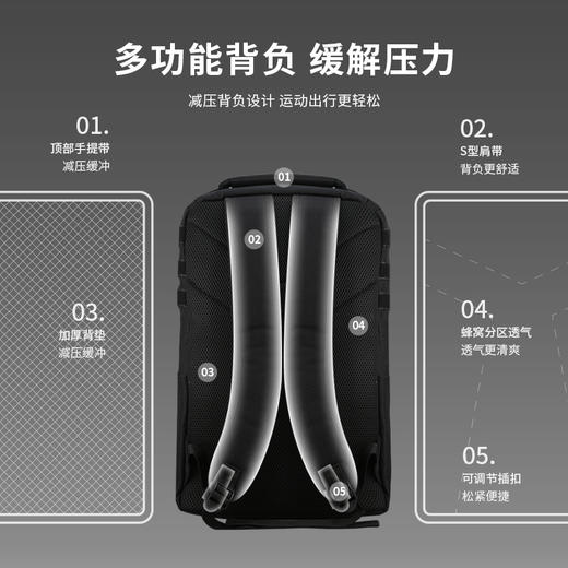 蜂锐FUNRY运动双肩包大容量25L登山组队耐磨装备包成人男 商品图2