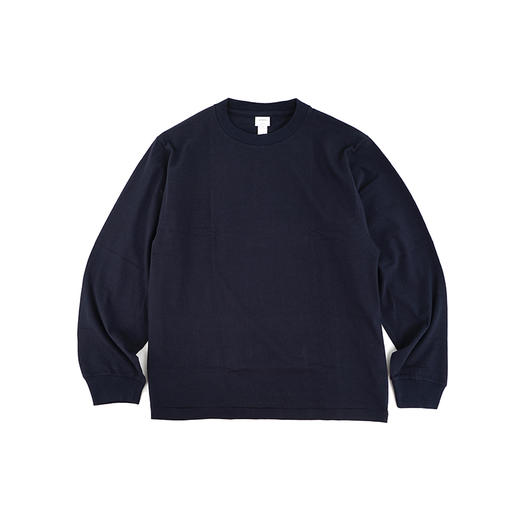 YAECA long sleave unisex 天然染色高支天竺棉男女中性款长袖T恤 商品图0