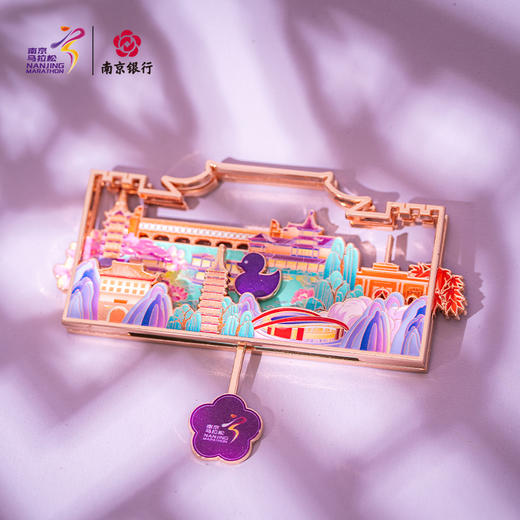 汇跑（HUIPAO）2025 南京马拉松绝摆鸭冰箱贴 商品图4