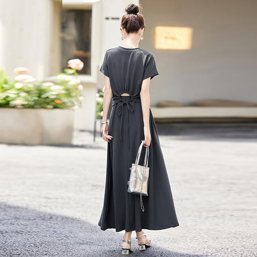 2025年夏季新款搭配一整套装女气质休闲高级感垂感半身裙两件套YQ9695 商品图2