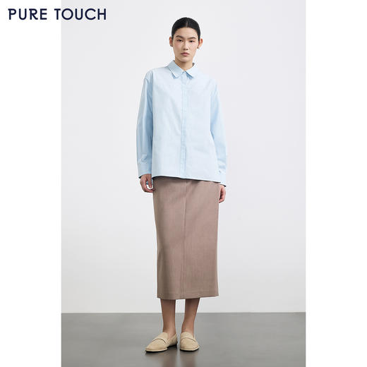 PURE TOUCH职场通勤必备女士长袖衬衫舒适百搭显气质 商品图1