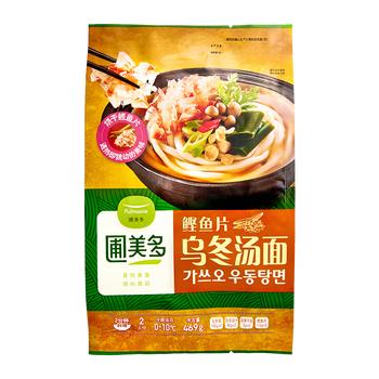 圃美多鲣鱼乌冬汤面2人份 469g  面条  早餐开学季 商品图6