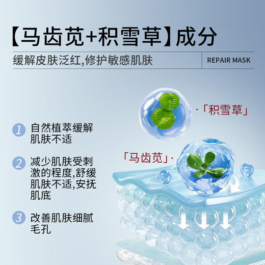 【自营】Aonney保湿舒缓面膜肌肤修护屏障改善脆弱肌肤 国药健康正品5片/盒 商品图3