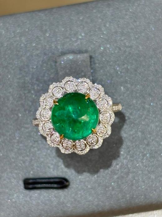 4克拉蛋面祖母绿戒指 商品图6