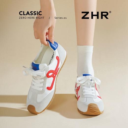 ZHR则则阿甘鞋女2025夏季透气休闲百搭运动鞋内增高小白鞋女 商品图8