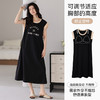 雀说带胸垫睡裙女士夏季无袖背心家居服夏款纯棉大码休闲连衣裙可外穿AL42001 商品缩略图6