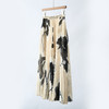 「自」全新升级【铂金会员330/天猫439/差价109】(11821)洛诗琳气质东方花影印花半身裙2025夏季新款压褶A字裙女 商品缩略图0