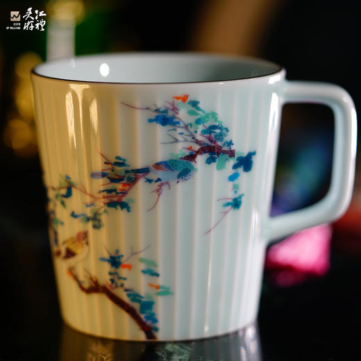椿树双雀图 马克杯 商品图0