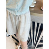 2507501    亚麻系带 中裤（4分裤） 商品缩略图5