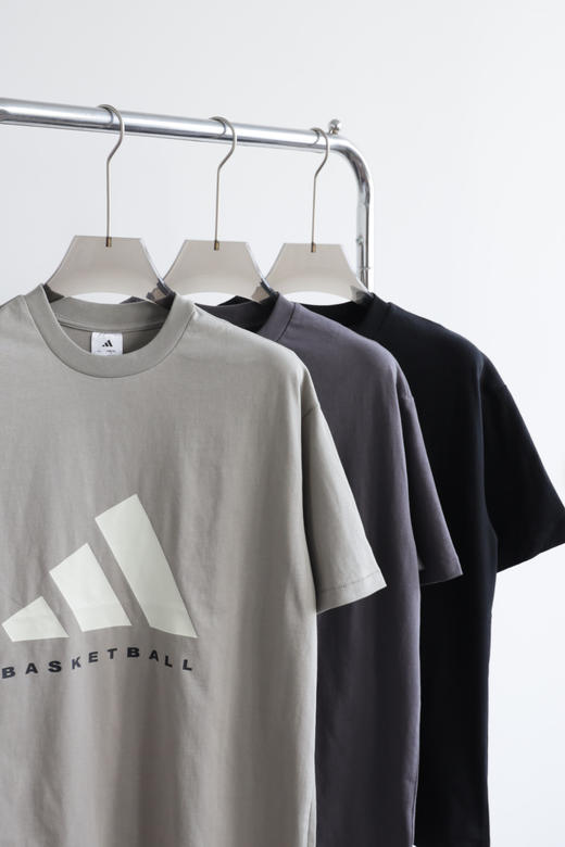 A.D BASKETBALL 复古宽松休闲短袖T恤 TX577 商品图3