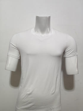 皮尔卡丹男士弹力V领短袖衫P552997