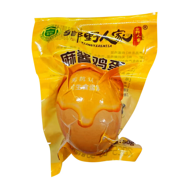 乡野人家 无抗 麻酱鸡蛋 50g/个