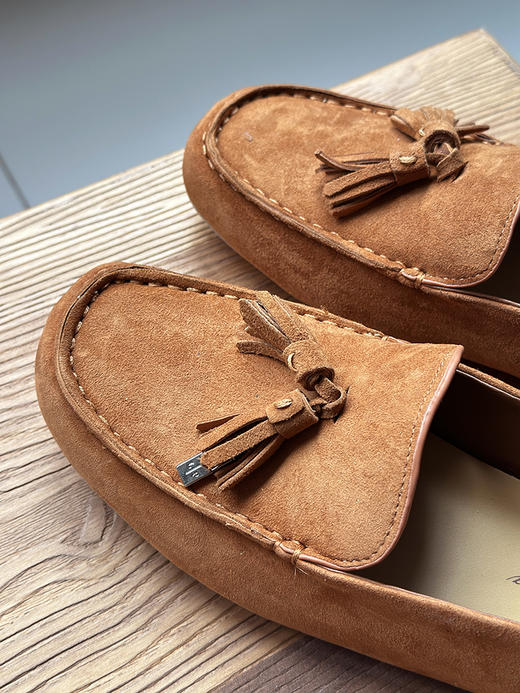 现货 THS-限时 LP家 羊京皮女士莫卡辛鞋 吊饰流苏配饰乐福鞋 3色 BZ1255 商品图9