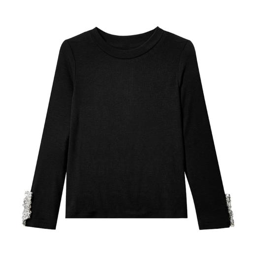 littletime女童2025新款秋装小女孩洋气亮片吊带裙儿童长袖T恤 商品图4