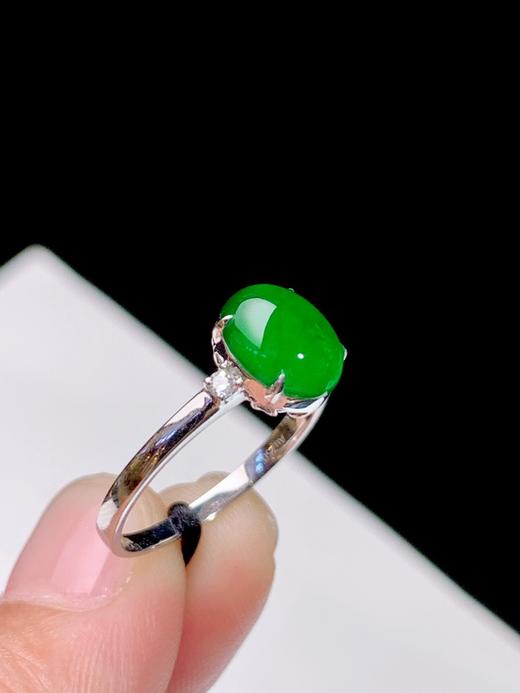 蛋面翡翠戒指 商品图4