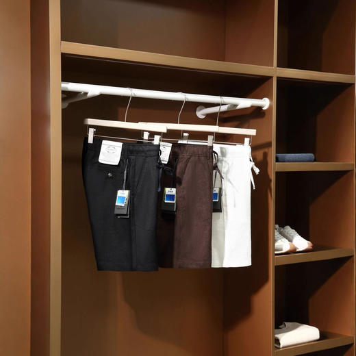 【很高级，非常高级男裤】100法国雨露亚麻！2025意式绅装意式老钱风夏季男士柔软透气宽松短裤 商品图0