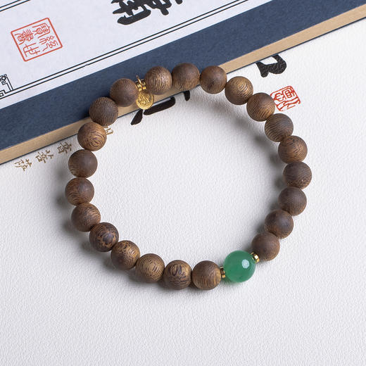 XY0493沉香+非洲翠财富满满手串 商品图3