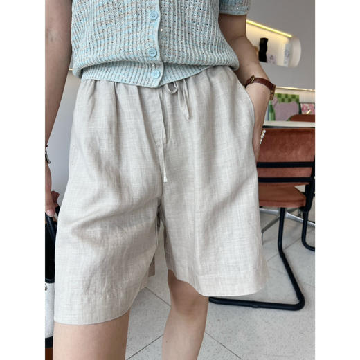 2507501    亚麻系带 中裤（4分裤） 商品图10