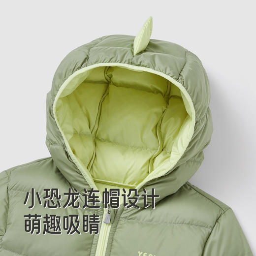 英氏儿童羽绒服秋冬保暖户外男童羽绒外套防寒连帽羽绒服新款超韧绒 商品图2
