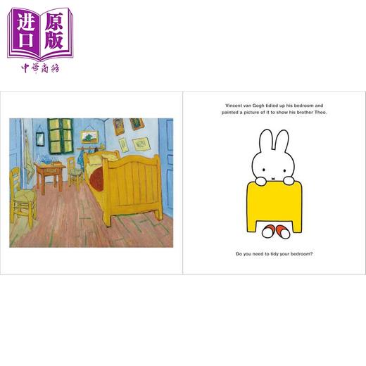 【中商原版】英文原版米菲系列儿童绘本2册 Miffy x vermeer and the Artists 故事图画书 艺术绘画家 儿童美育启蒙入门书 商品图3