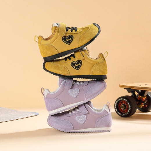 ANNIL/安奈儿女童复古秋款软底低帮运动板鞋HG5305544 商品图3