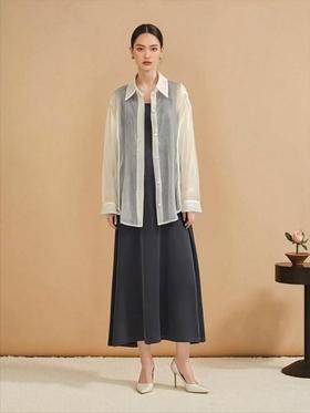 套装【MYBL】8633 75%天丝➕70%超舒服黏胶纤维新中式天丝衬衫两件套-喜出