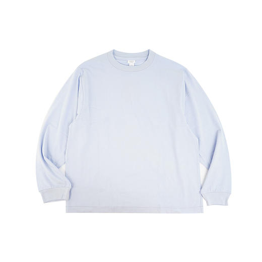 YAECA long sleave unisex 天然染色高支天竺棉男女中性款长袖T恤 商品图4