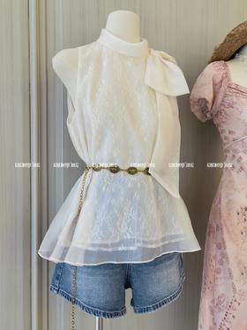 【门店同款】ENJOY夏季“悠然之境”温柔系带上衣 163595643