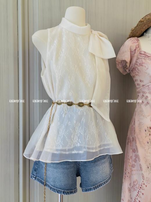 【门店同款】ENJOY夏季“悠然之境”温柔系带上衣 163595643 商品图0