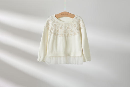 拉比内衣I5-3精致棉线圆领衣米白LYCC10041900 商品图7