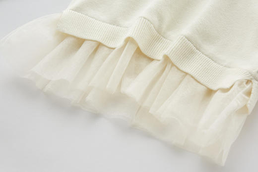 拉比内衣I5-3精致棉线圆领衣米白LYCC10041900 商品图5