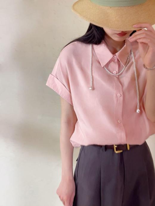 【品牌直发】超高品质❗️莱赛尔天丝亚麻短袖衬衫』法国雨露麻➕莱赛尔天丝穿搭自由度超高，防晒又贼拉出片！！ 商品图11
