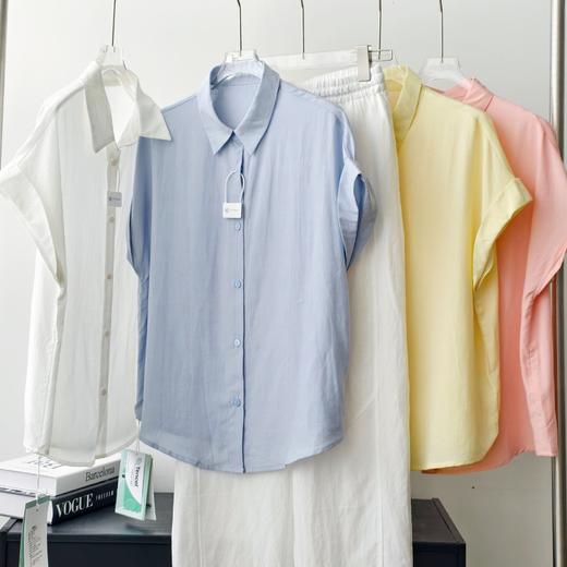 【品牌直发】超高品质❗️莱赛尔天丝亚麻短袖衬衫』法国雨露麻➕莱赛尔天丝穿搭自由度超高，防晒又贼拉出片！！ 商品图6