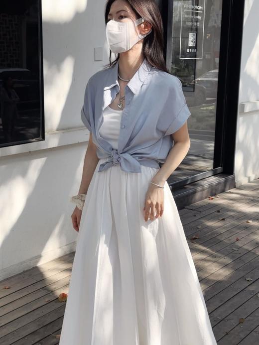 【品牌直发】超高品质❗️莱赛尔天丝亚麻短袖衬衫』法国雨露麻➕莱赛尔天丝穿搭自由度超高，防晒又贼拉出片！！ 商品图4